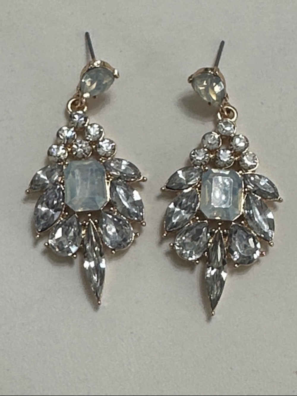 🧡Elegant Opalescent Crystal Drop Earrings - Gorgeous!!!